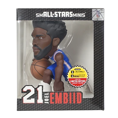 Joel Embiid Philadelphia 76ers smALL-STARS Minis 6" Vinyl Figurine - Look for Limited Edition Uncommon, Rare, and Ultra Rare Solid Team Color Variants