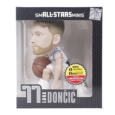 Luka Dončić Dallas Mavericks smALL-STARS Minis White 6" Vinyl Figurine - Look for Limited Edition Uncommon, Rare, and Ultra Rare Solid Team Color Variants