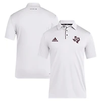 Men's adidas White Texas A&M Aggies 2024 Coaches AEROREADY Polo