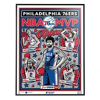 Phenom Gallery Philadelphia 76ers  18" x 24" Deluxe Framed Serigraph Print