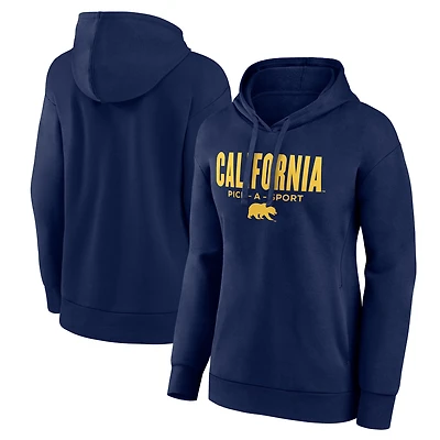 Women's Navy Cal Bears Authentic Pick-A-Sport Pullover Hoodie