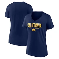 Women's Navy Cal Bears Authentic Pick-A-Sport V-Neck T-Shirt