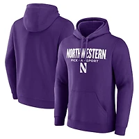 Men's Purple Northwestern Wildcats Authentic Pick-A-Sport Pullover Hoodie