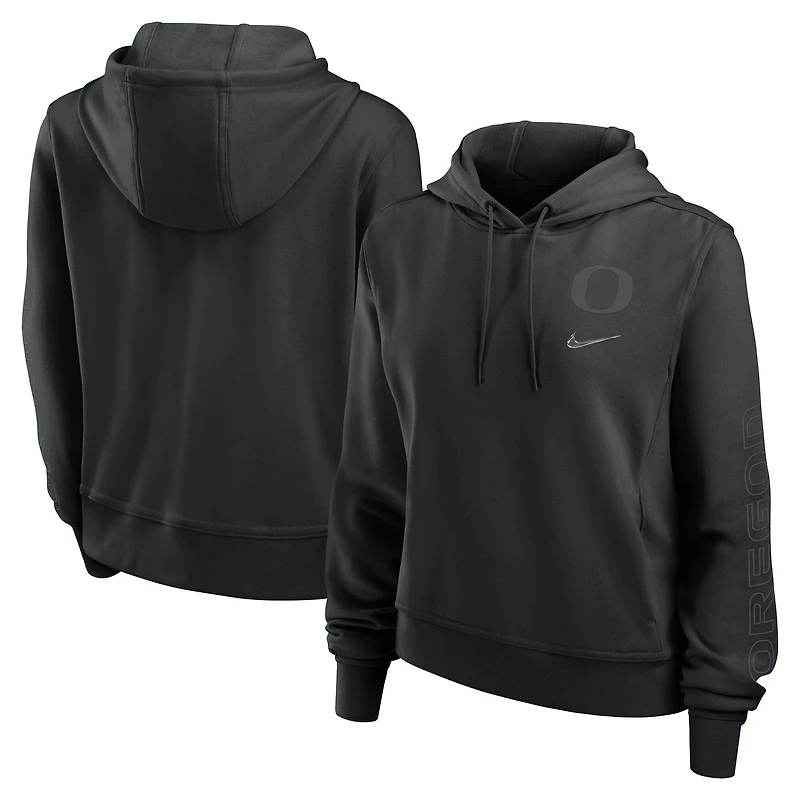 Women's Nike Black Oregon Ducks One Pullover Hoodie