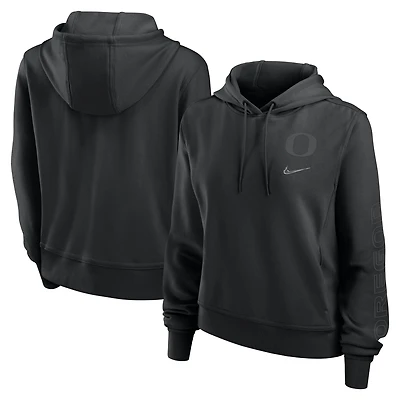 Women's Nike Black Oregon Ducks One Pullover Hoodie