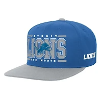 Youth Blue Detroit Lions Retro Deadstock Snapback Hat