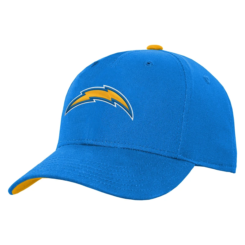 Youth Powder Blue Los Angeles Chargers Team Pre-Curved Adjustable Hat