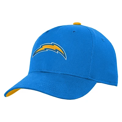Youth Powder Blue Los Angeles Chargers Team Pre-Curved Adjustable Hat