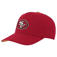 Youth Scarlet San Francisco 49ers Team Pre-Curved Adjustable Hat