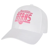 Girls Youth Tennessee Titans All White Structured Adjustable Hat