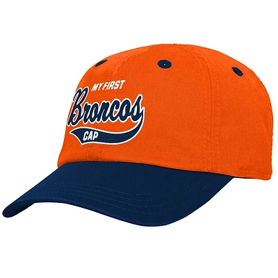 Infant Orange/Navy Denver Broncos My First Tail Sweep Slouch Flex Hat