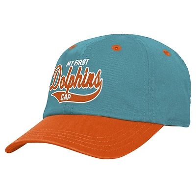 Infant Aqua/Orange Miami Dolphins My First Tail Sweep Slouch Flex Hat