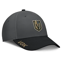 Men's Fanatics Gray/Black Vegas Golden Knights Authentic Pro Rink Flex Hat
