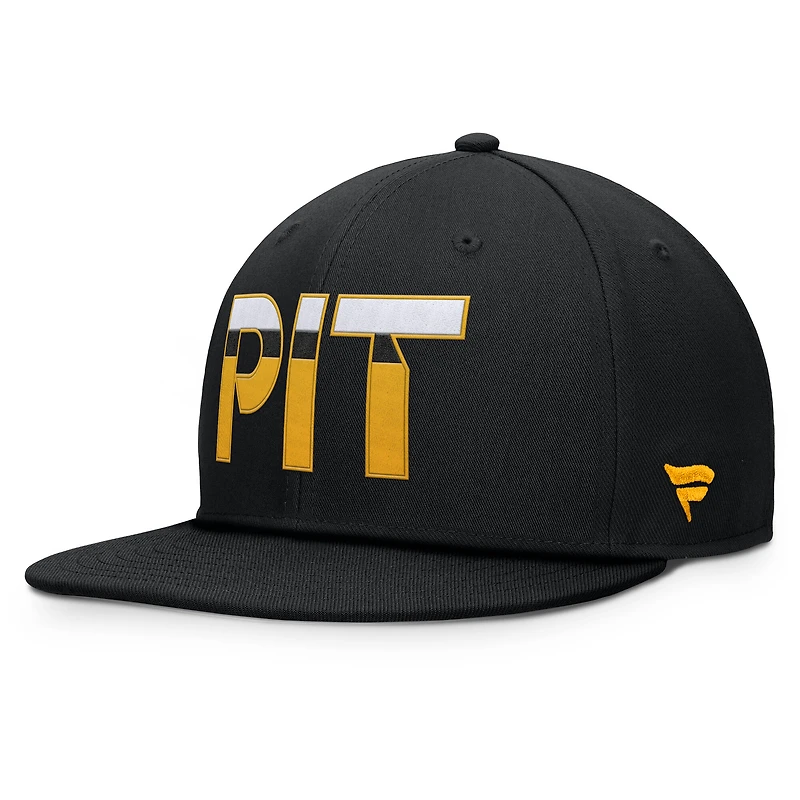 Men's Fanatics Black Pittsburgh Penguins Authentic Pro Rink Snapback Hat