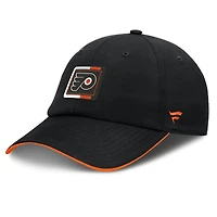 Men's Fanatics Black/Orange Philadelphia Flyers Authentic Pro Ripstop Adjustable Hat