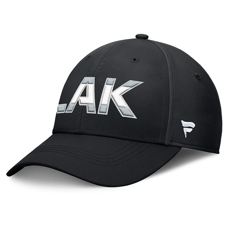 Men's Fanatics Black/Silver Los Angeles Kings Authentic Pro Rink Flex Hat