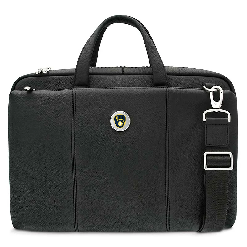 Milwaukee Brewers Leather Briefcase