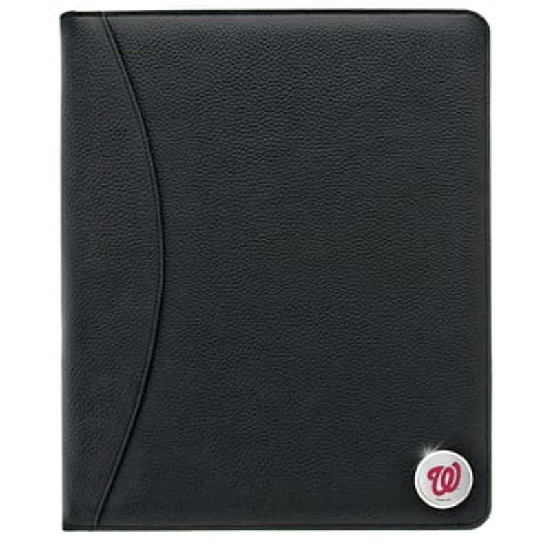 Washington Nationals Zippered Leather Portfolio