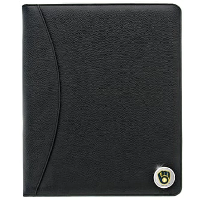 Milwaukee Brewers Zippered Leather Portfolio