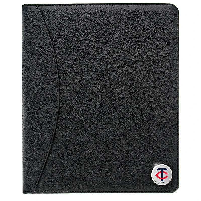 Minnesota Twins Zippered Leather Portfolio