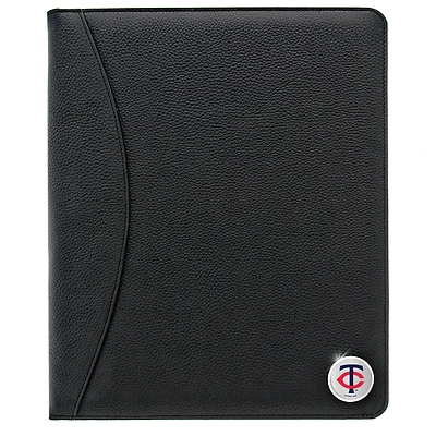 Minnesota Twins Zippered Leather Portfolio
