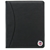 Minnesota Twins Zippered Leather Portfolio