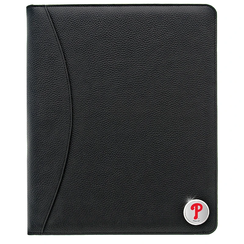 Philadelphia Phillies Zippered Leather Portfolio