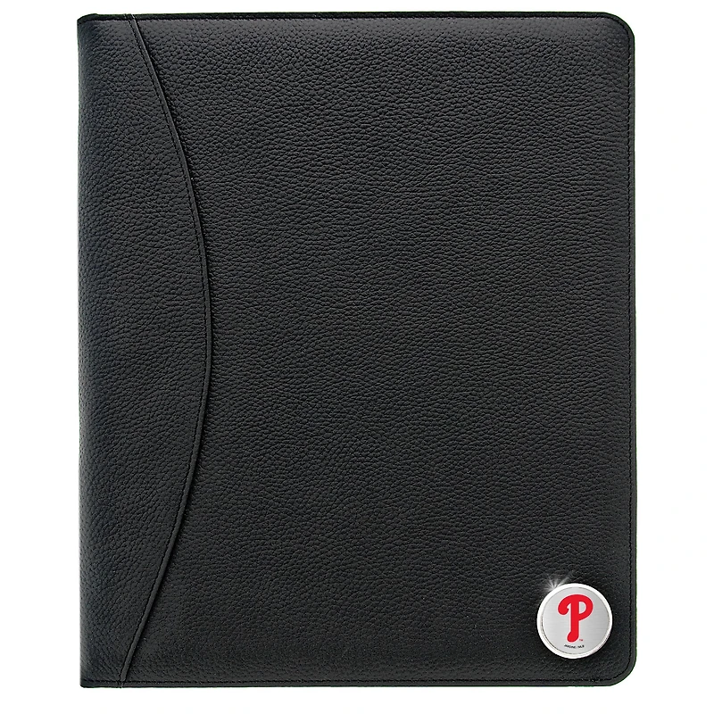 Philadelphia Phillies Zippered Leather Portfolio