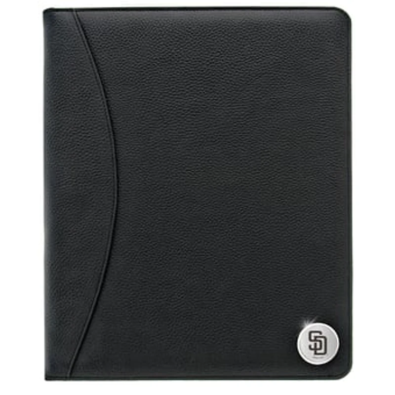 San Diego Padres Zippered Leather Portfolio