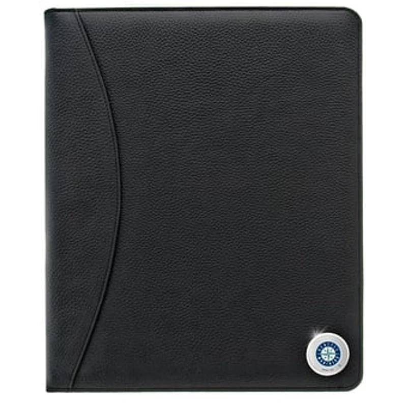 Seattle Mariners Zippered Leather Portfolio