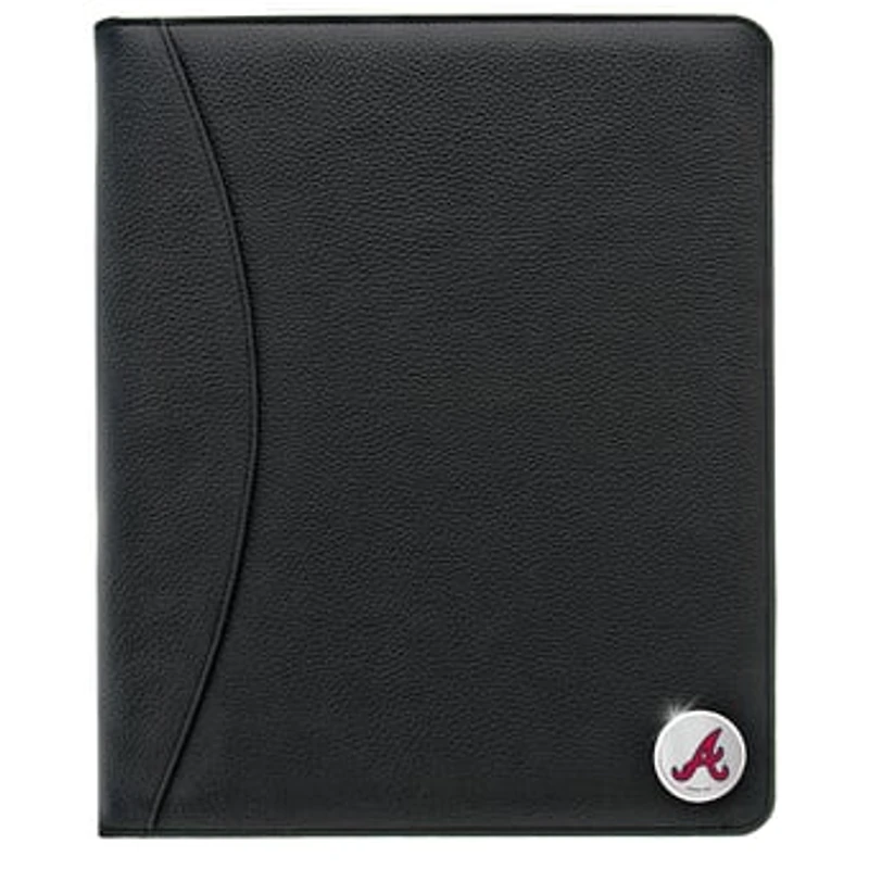 Atlanta Braves Zippered Leather Portfolio