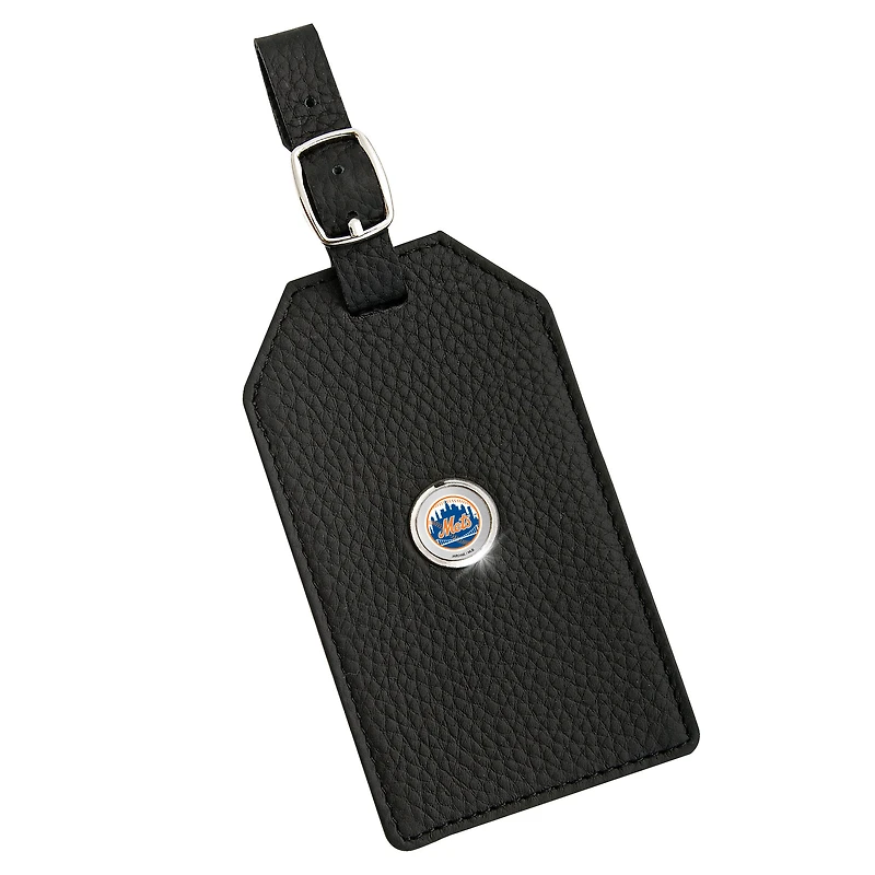 New York Mets Leather Luggage Tag