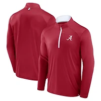 Men's Fanatics Crimson Alabama Crimson Tide Fundamental Defender Quarter-Zip Jacket