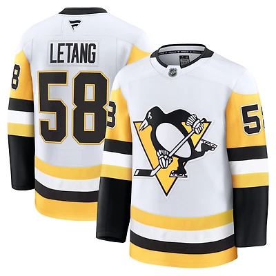 Men's Fanatics Kris Letang White Pittsburgh Penguins  Premium Jersey
