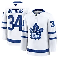 Men's Fanatics Auston Matthews White Toronto Maple Leafs Away Premium Jersey