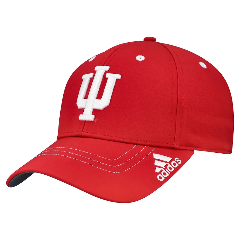 Men's adidas Crimson Indiana Hoosiers Locker Room Logo Flex Hat