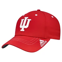 Men's adidas Crimson Indiana Hoosiers Locker Room Logo Flex Hat