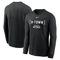 Men's Nike Black Houston Astros Local Nickname Long Sleeve T-Shirt