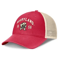 Men's Top of the World Red Maryland Terrapins Heritage Waylon Trucker Adjustable Hat