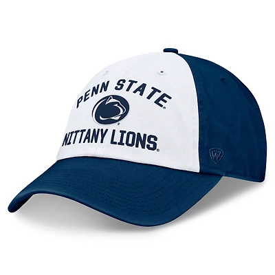Men's Top of the World White/Navy Penn State Nittany Lions Heritage Weston Adjustable Hat