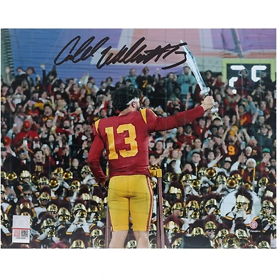 Caleb Williams USC Trojans Autographed 8" x 10" Conducting Band Photograph
