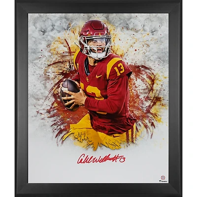 Caleb Williams USC Trojans Autographed Framed 20" x 24" In Focus Photograph