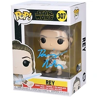 Daisy Ridley Star Wars Autographed Rey #307 Funko Pop! Vinyl Figure - Signed in Blue Paint - BAS