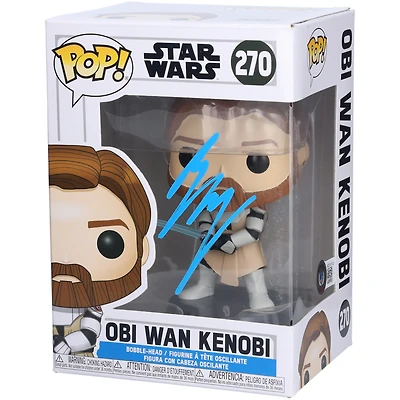 Ewan McGregor Star Wars Autographed Obi-Wan Kenobi #270 Funko Pop! Vinyl Figure - Signed in Blue Paint - BAS