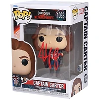 Hayley Atwell Doctor Strange in the Multiverse of Madness Autographed Captain Carter #1033 Funko Pop! Vinyl Figure - Signed in Red Ink - BAS