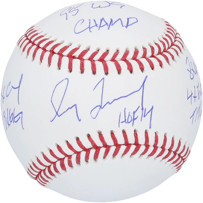 Greg Maddux Atlanta Braves Autographed Baseball with Multiple Inscriptions - Limited Edition of 31
