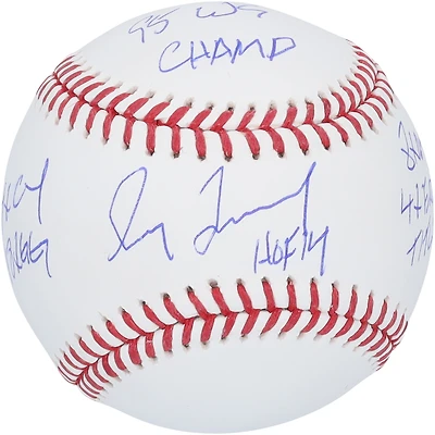 Greg Maddux Atlanta Braves Autographed Baseball with Multiple Inscriptions - Limited Edition of 31