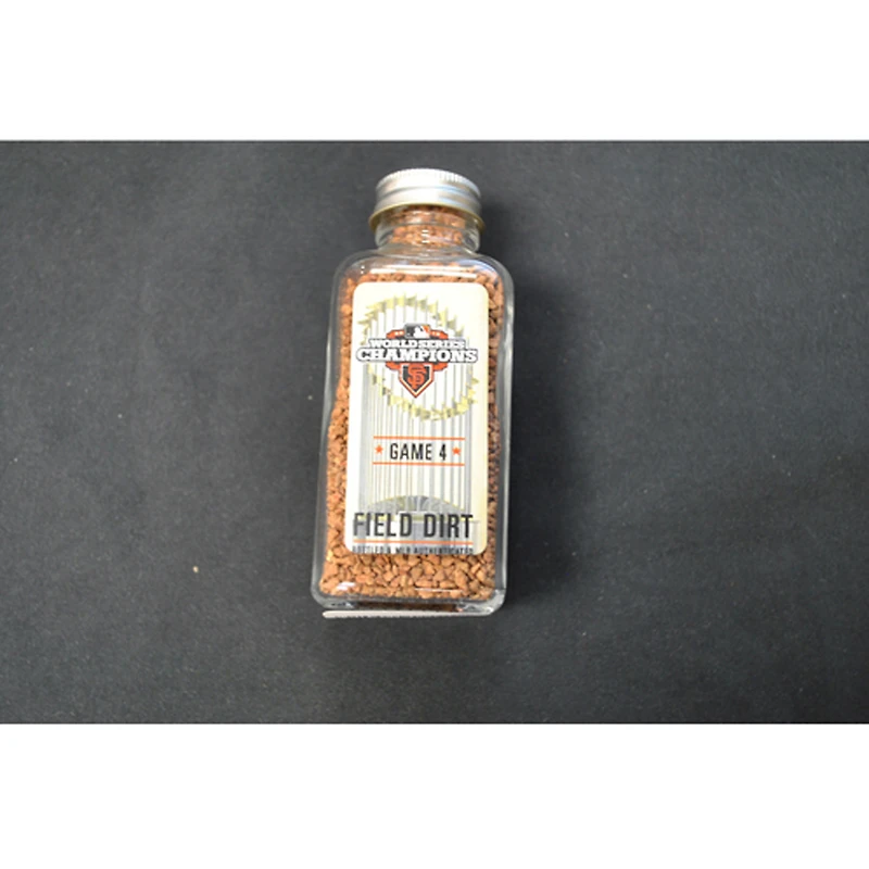 San Francisco Giants 2012 World Series Game 4 Game-Used Dirt Jar