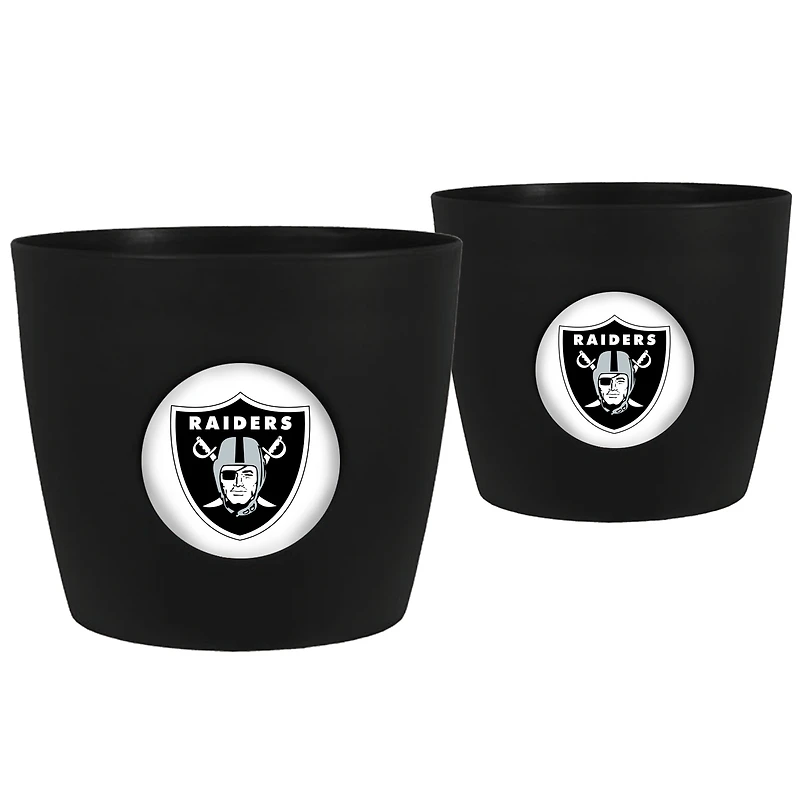 Las Vegas Raiders Two-Pack Button Pot Set