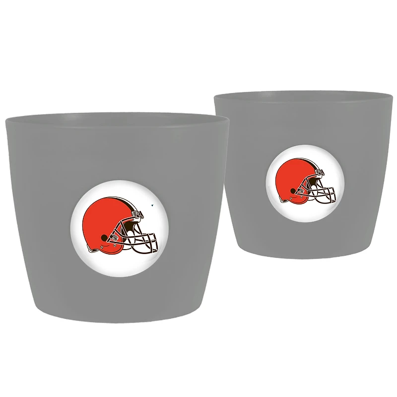 Cleveland Browns Two-Pack Button Pot Set